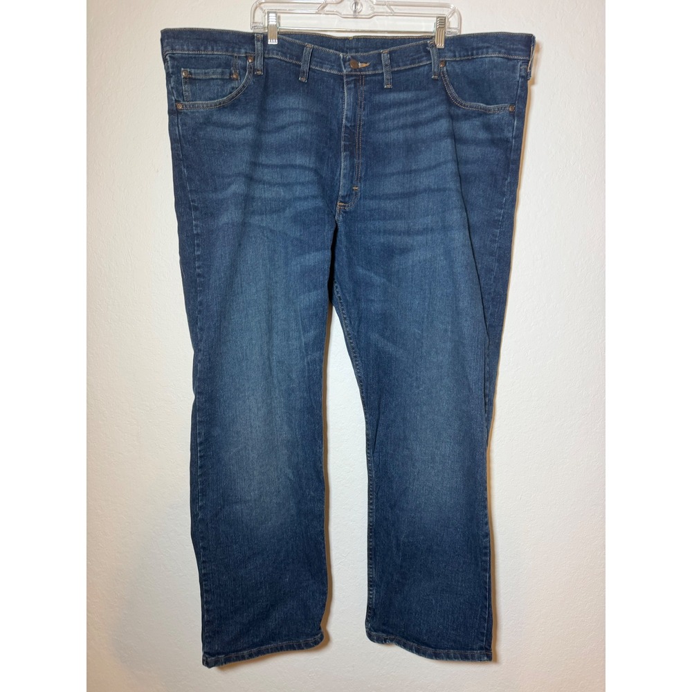 Wrangler Mens Premium Quality Comfort Guaranteed Jeans 48x30 Blue 97FXWXD